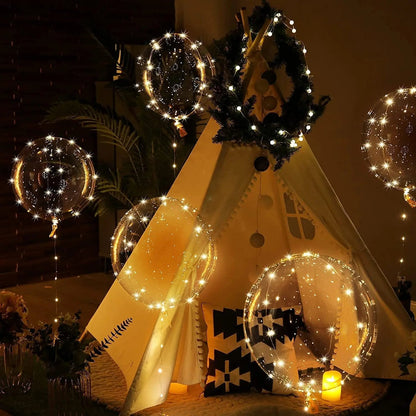 LED ballonnen – Warm wit licht – Draadverlichting – Voor tuin & feestdecoratie