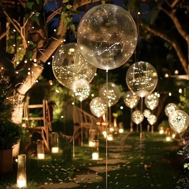 LED ballonnen – Warm wit licht – Draadverlichting – Voor tuin & feestdecoratie