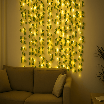 Lichtslinger met Klimop – Warm Witte LED – Voor Tuin en Balkon