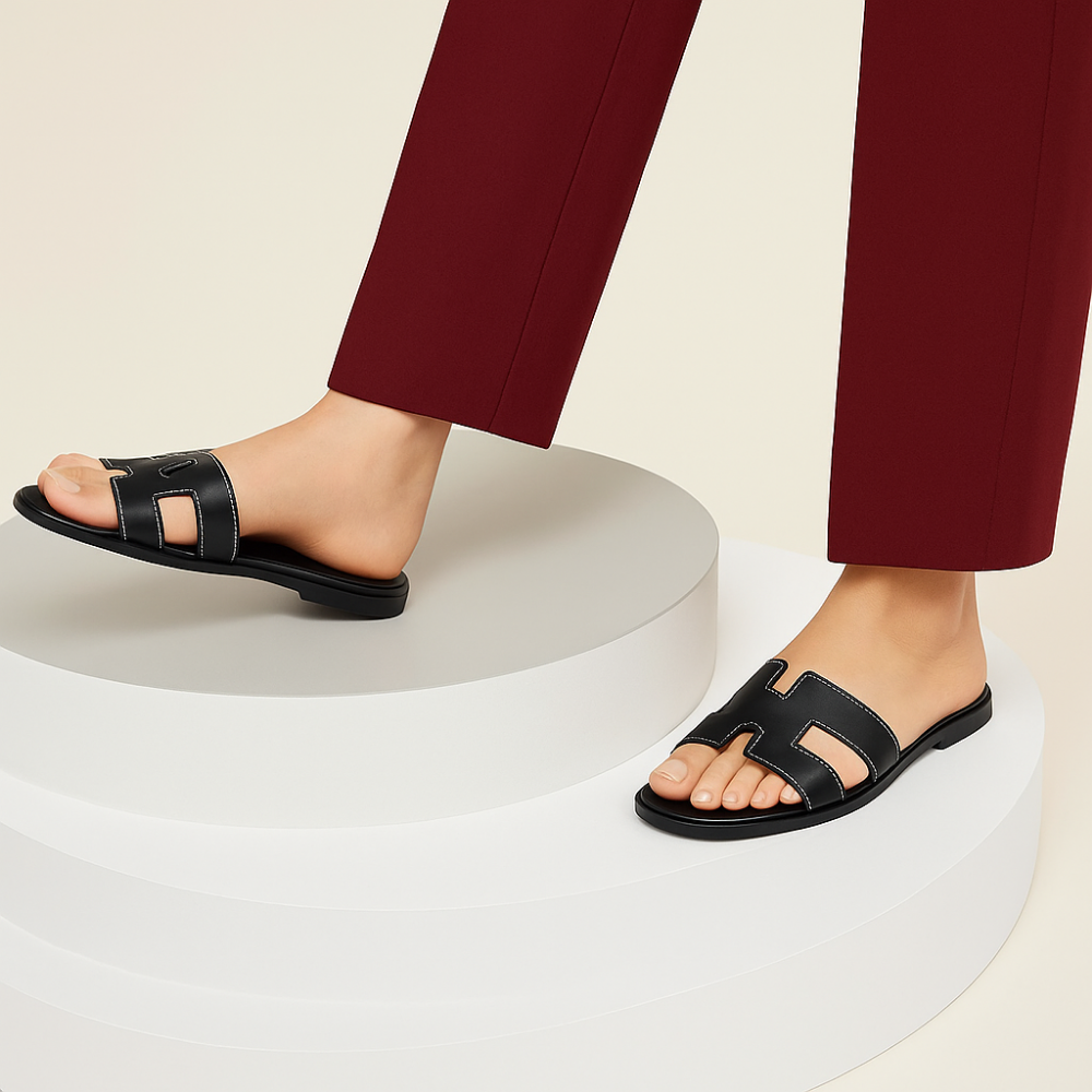 Lederen Sandalen voor Dames – Zomer – Ademende Platvorm