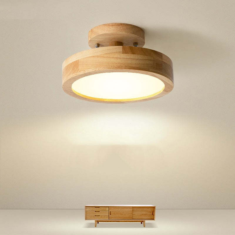 Plafondlamp – Houten Afwerking – Modern en Sfeervol