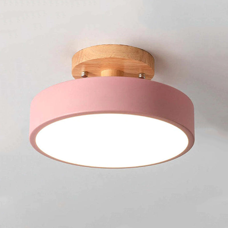 Plafondlamp – Houten Afwerking – Modern en Sfeervol