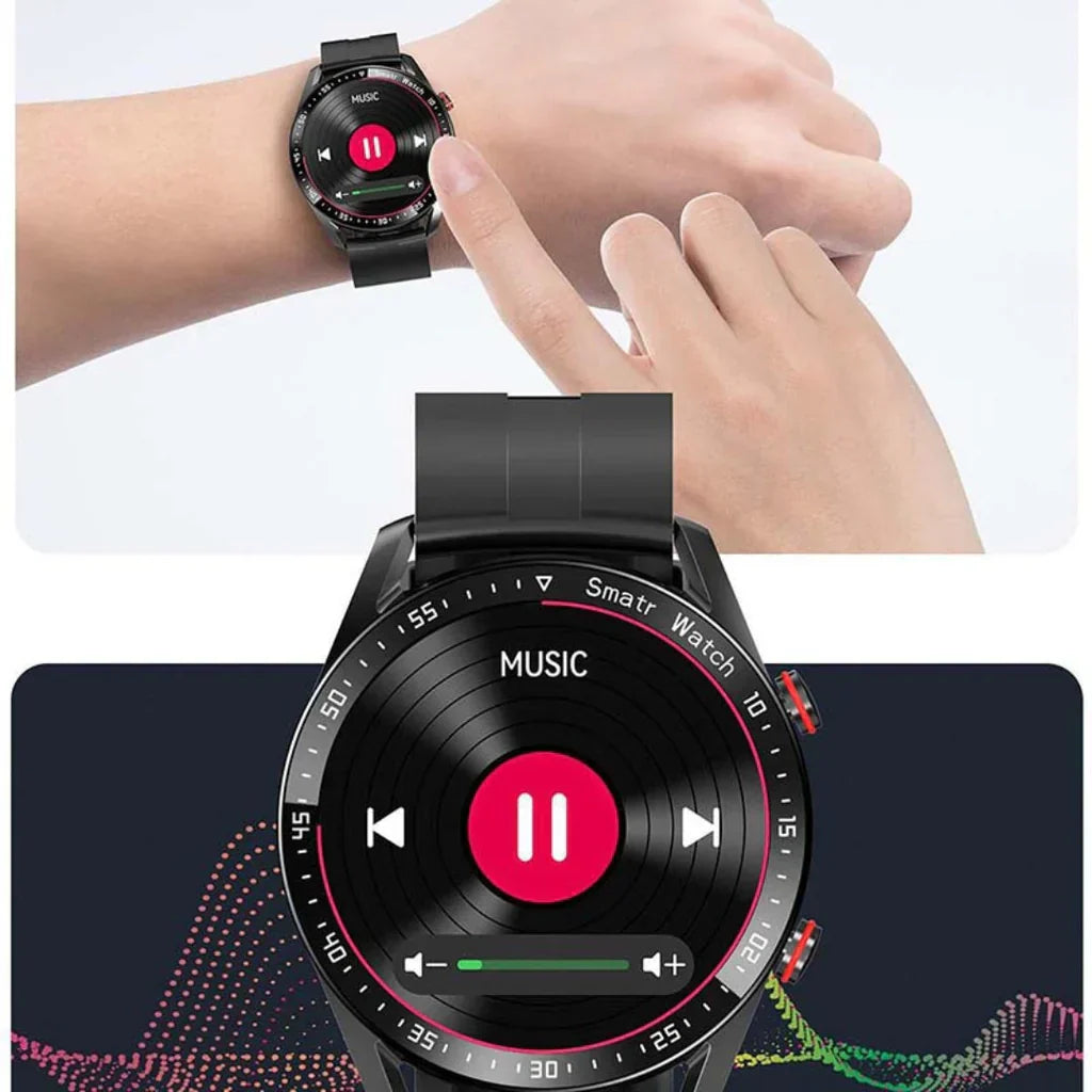 SwissMotion Smartwatch - Multifunctionele Horloge met Lange Batterijduur