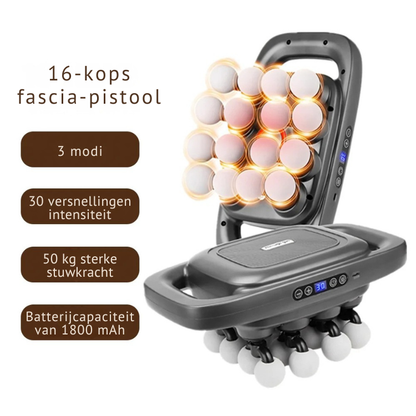 Massageapparaat met 15 Massagekoppen – Verwarming – Voor Rug en Schouders
