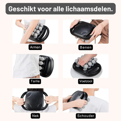 Massageapparaat met 15 Massagekoppen – Verwarming – Voor Rug en Schouders