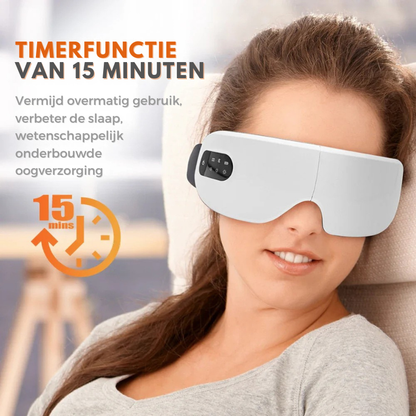 Oogmassage Bril – Verstelbare Intensiteit – Timerfunctie – Voor Oogverzorging