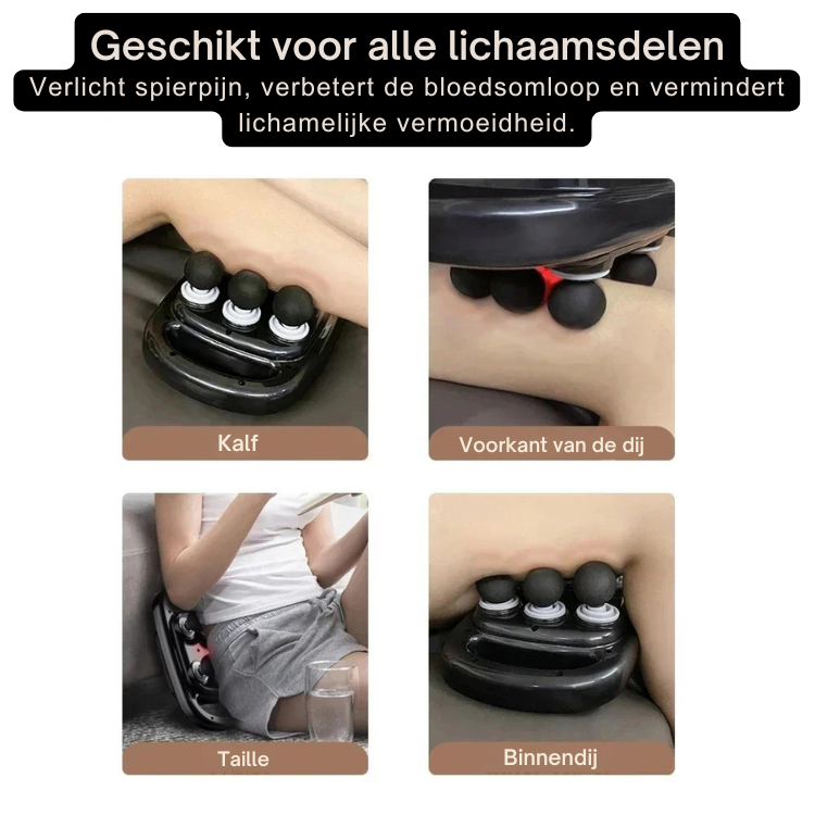 Fascia Gun – Zes Massagerkoppen – Hoge Kracht – Voor Spierontspanning