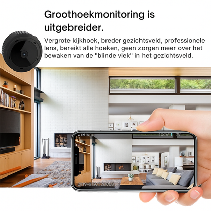 Mini Camera – Draadloze Verbinding – Nachtzicht – Voor Beveiliging