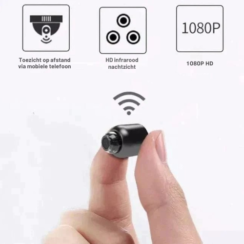 Mini Camera – Draadloze verbinding – Compact formaat – Voor veiligheid en toezicht