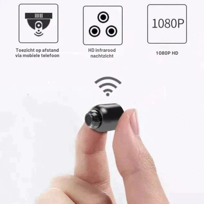 Mini Camera – Draadloze verbinding – Compact formaat – Voor veiligheid en toezicht