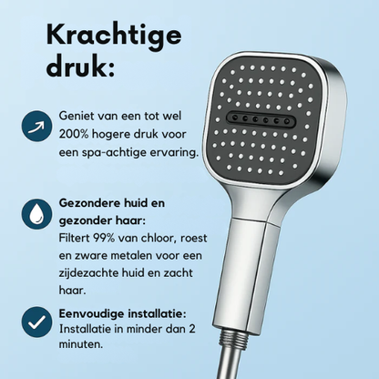 Handdouche – Verstelbare waterstroom – Grotere waterdruk – Voor dagelijks gebruik