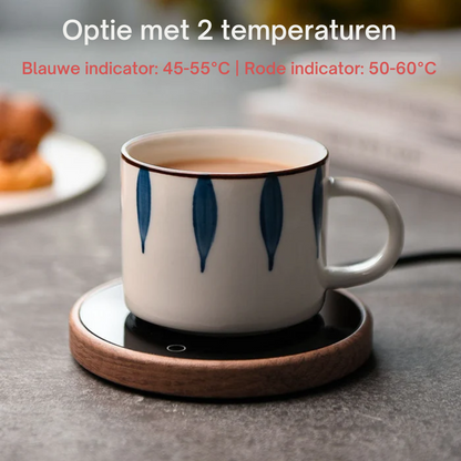 Mokwarmer – Verwarmingsoppervlak – Kompakt ontwerp – Voor koffie en thee