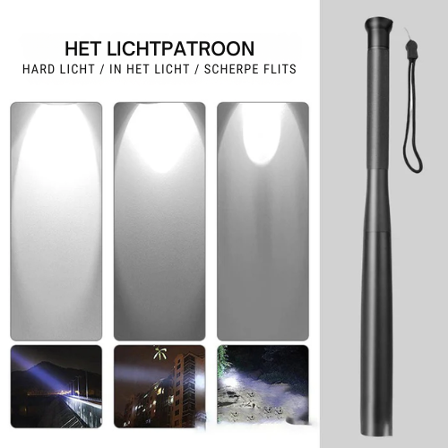 Verlichtte Stok – Stevig ontwerp – Multifunctioneel – Voor persoonlijke veiligheid
