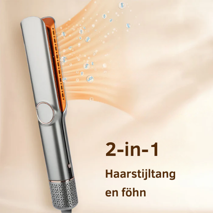2-in-1 Haardroger en Steilapparaat – Voor Glanzend en Stijlvol Haar – Snelle Styling