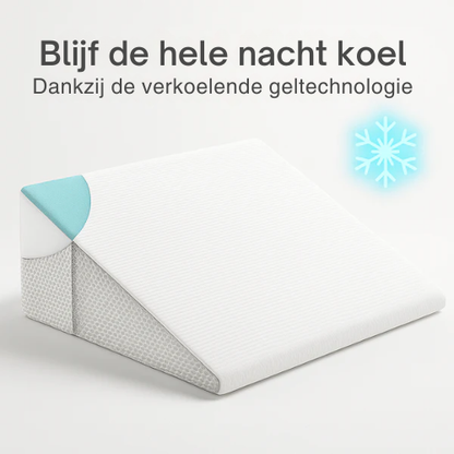 Verstelbaar Rugsteunkussen – Geheugenfoam – Verkoelende Gel – Voor Rugpijnverlichting