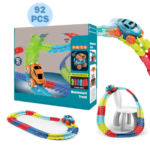 Speelgoed Racebaan – Flexibele Tracks – Voor Kinderen – Inclusief Auto's