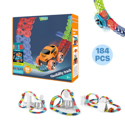 Speelgoed Racebaan – Flexibele Tracks – Voor Kinderen – Inclusief Auto's