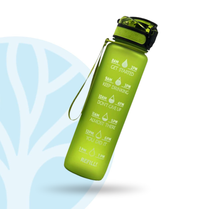 Waterfles – Met Tijden – Voor Hydratatie & Gezondheid