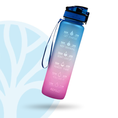 Waterfles – Met Tijden – Voor Hydratatie & Gezondheid