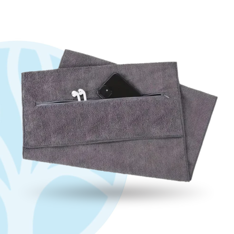 Sport Handdoek – Met Opbergvak – Voor Sportschool en Fitness