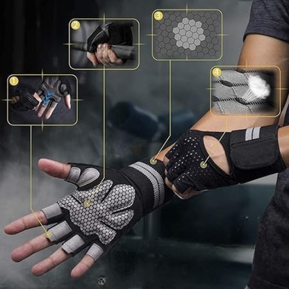 Fitness Handschoenen – Ademend – Voor Gewichtheffen en Training
