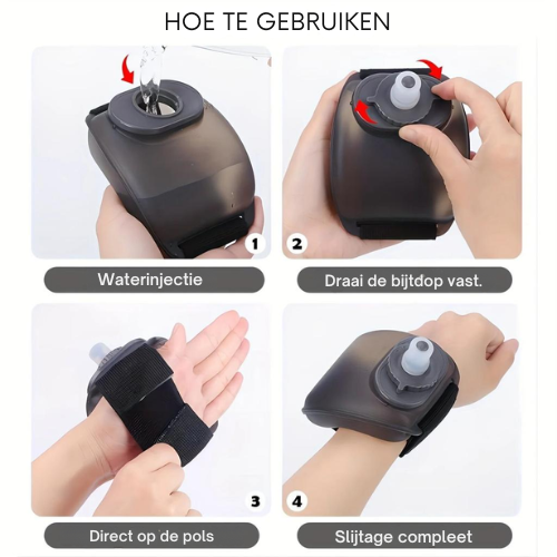 Wrist waterfles – draagbaar – voor hardlopen en fietsen