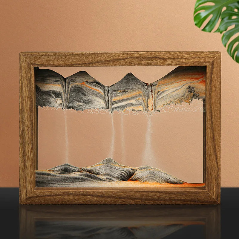 Zandkunst schilderij – Bewegend – 3D-effect – Voor muurdecoratie