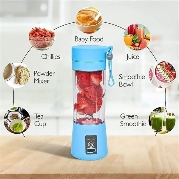 Draagbare blender – oplaadbaar – draagriem – voor smoothies en shakes