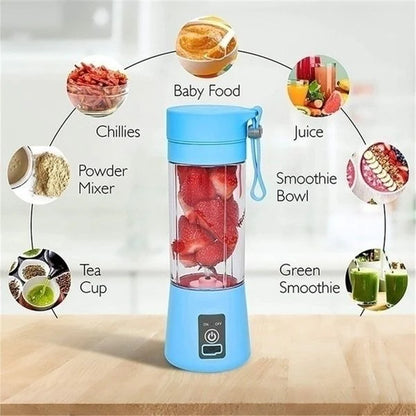 Draagbare blender – oplaadbaar – draagriem – voor smoothies en shakes