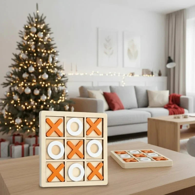 Houten Tic Tac Toe Spel – Educatief – Voor Kinderen en Volwassenen
