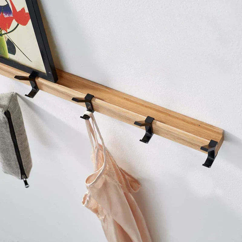 Kapstok – Houten jassenrek – Zwarte Beugels – Voor Kleding