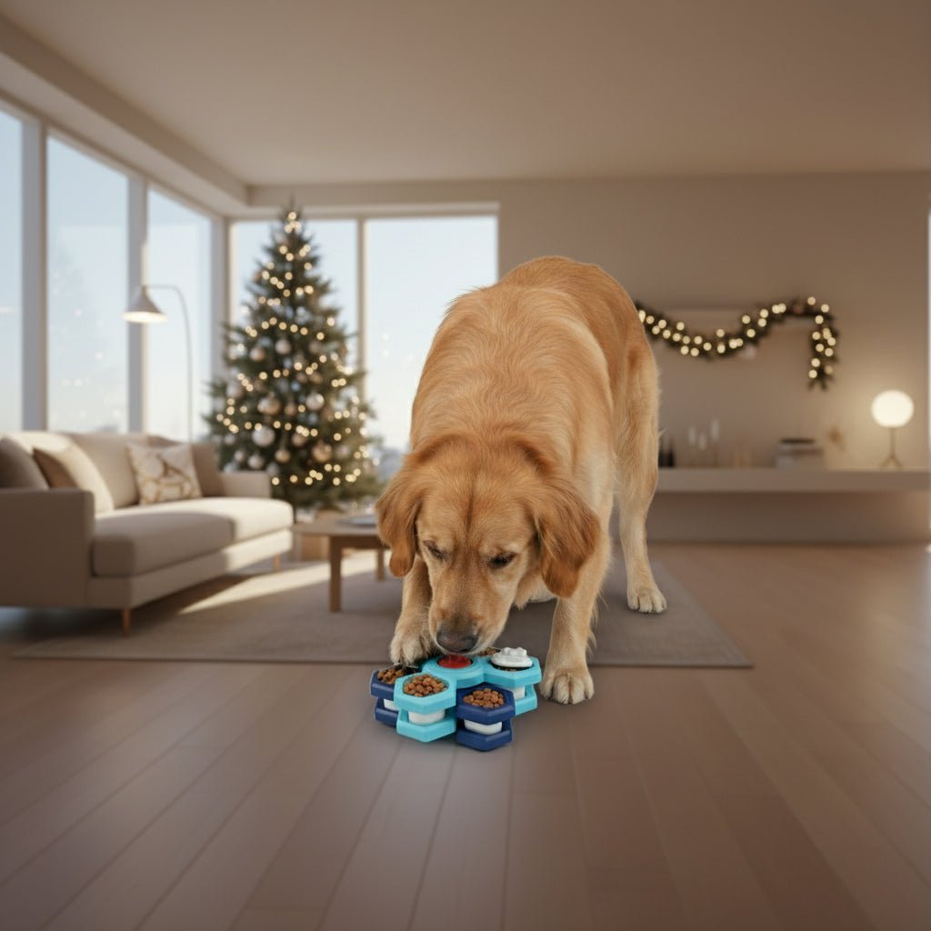Interactief Hondenspeelgoed – Puzzelvoederbak – Voor Mentale Stimulatie van Honden