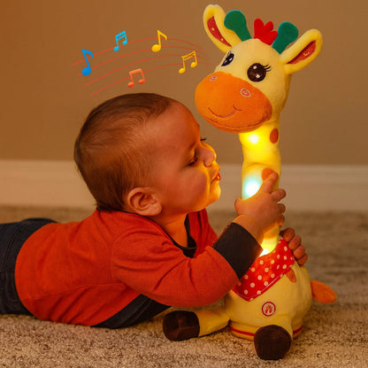 Zacht Muzikaal Knuffeldier – Verlichte Giraf – Voor Baby's en Peuters