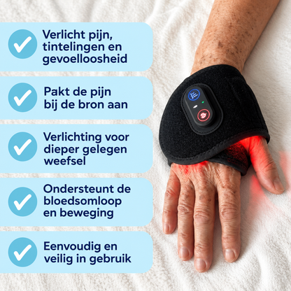 Fittershape Red Light Therapy Wrap – verlicht polspijn & tintelingen