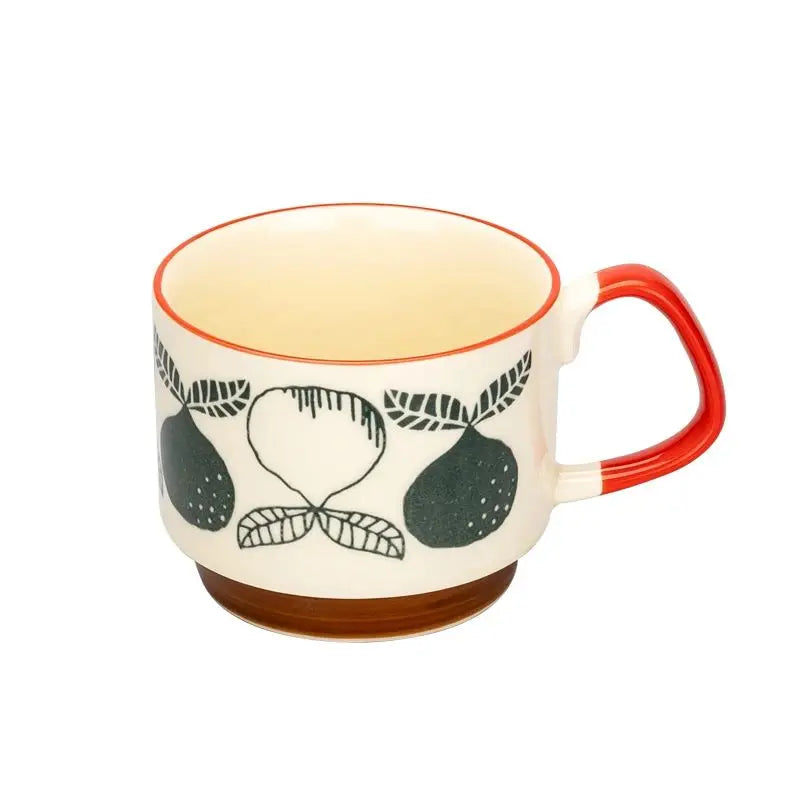 Mok met Appelmotief – Keramiek – Voor Koffie of Thee