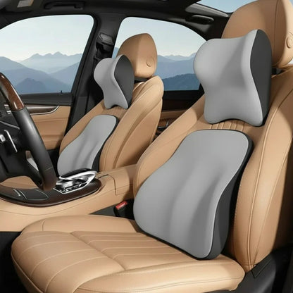 Auto Zittingsteun – Geheugenfoam – Ergonomische rugsteun – Geschikt voor Meeste Auto’s