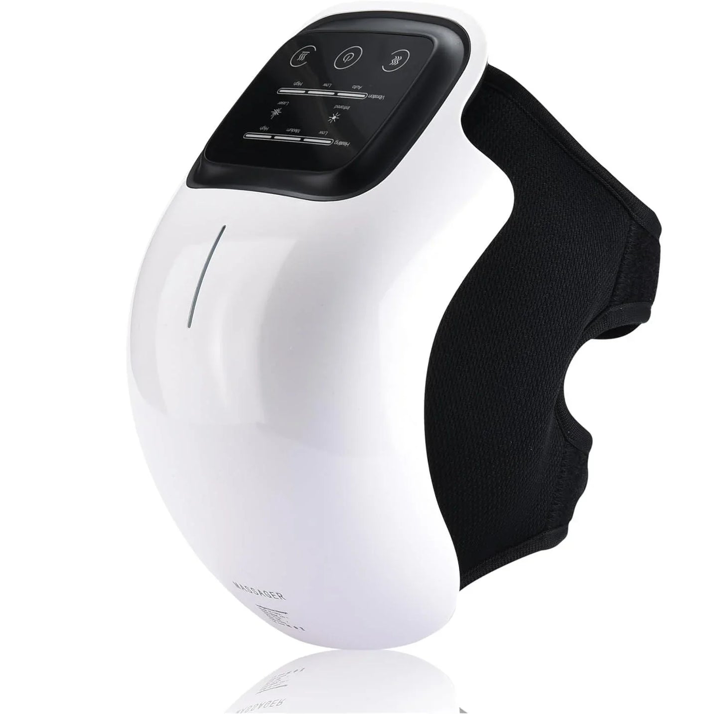 Draagbaar massageapparaat – Vibratie – Verwarming – Voor knie en spieren