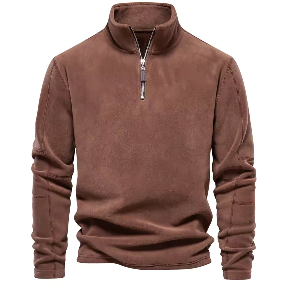 Heren Fleece Trui – Half Rits – Voor Koudere Dagen