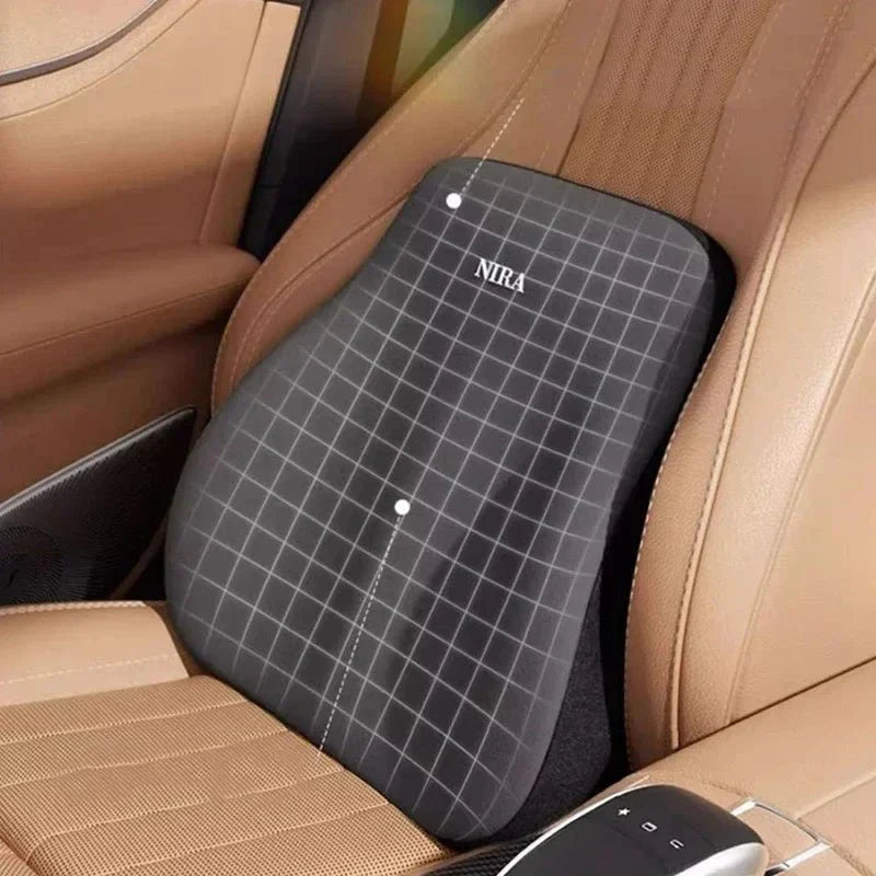 Auto Zittingsteun – Geheugenfoam – Ergonomische rugsteun – Geschikt voor Meeste Auto’s
