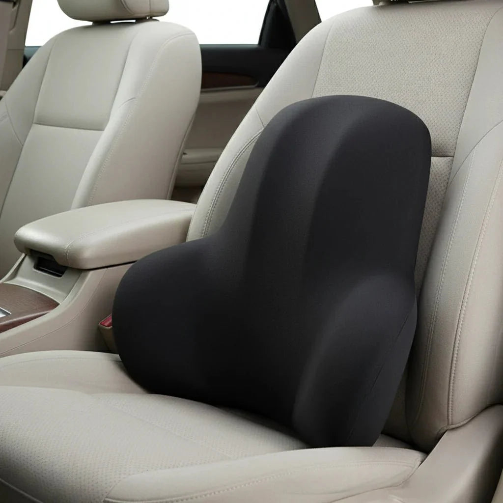 Auto Zittingsteun – Geheugenfoam – Ergonomisch – Geschikt voor Meeste Auto’s