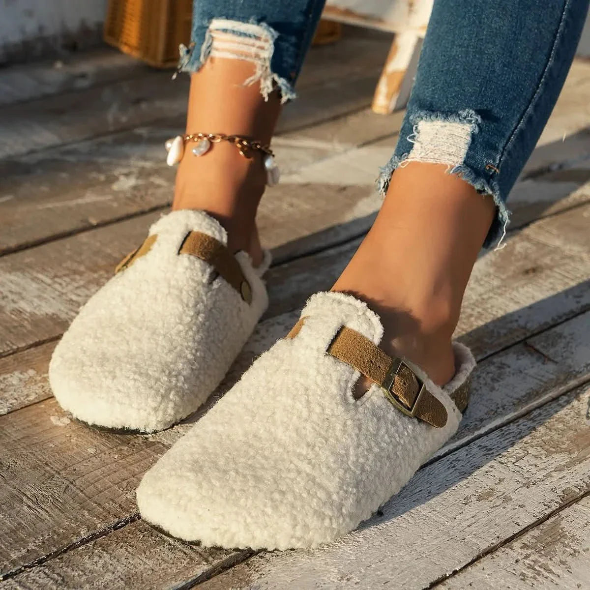 Pantoffels – Zacht en Warm – Met Gesp – Comfortabel en warm