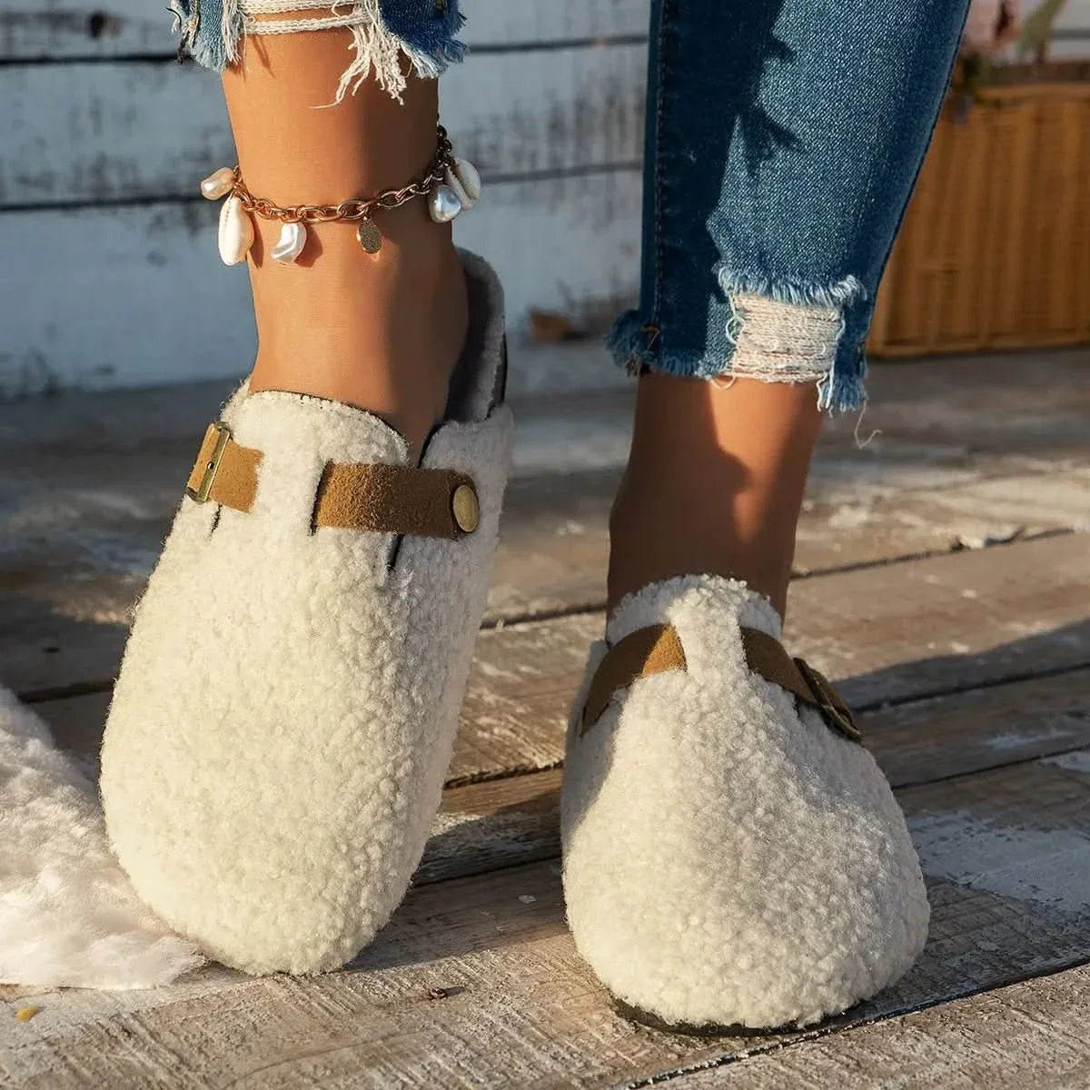 Pantoffels – Zacht en Warm – Met Gesp – Comfortabel en warm