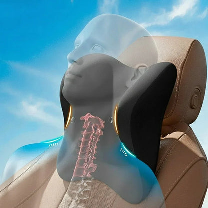 Auto Zittingsteun – Geheugenfoam – Ergonomische rugsteun – Geschikt voor Meeste Auto’s