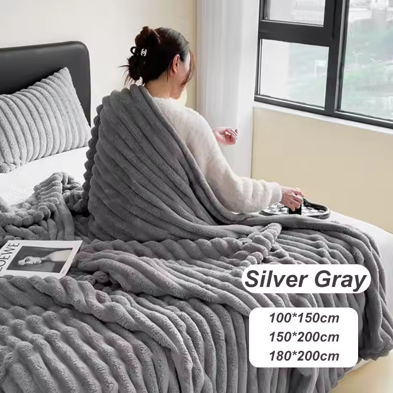 Zachte Plaid – Ribbels – Warm – Voor Comfort en Ontspanning