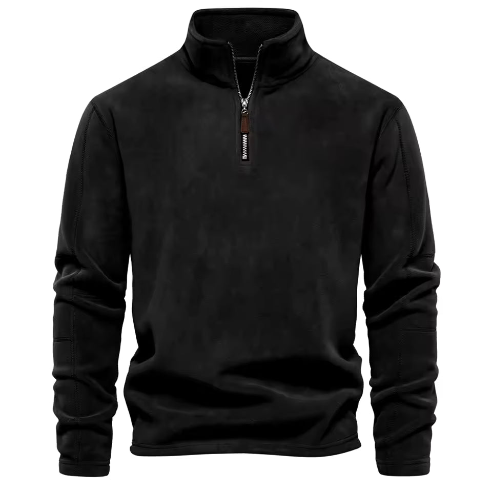 Heren Fleece Trui – Half Rits – Voor Koudere Dagen