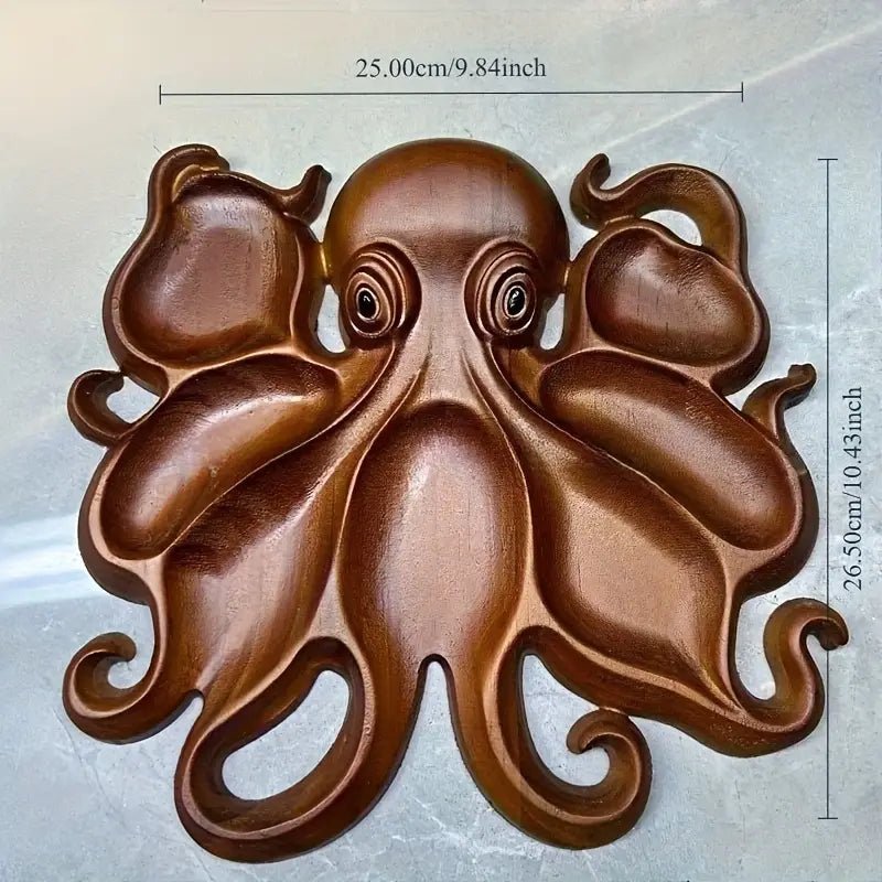 Octopus Geitenkaas en Fruit Plateau – Handgemaakt Houten Design