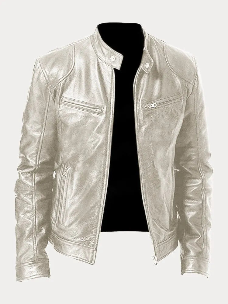 Vegan Leren Bikerjack – Met Ritsen – Voor Stoere Looks