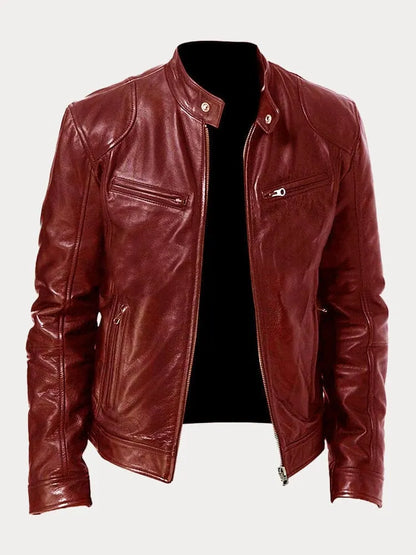 Vegan Leren Bikerjack – Met Ritsen – Voor Stoere Looks