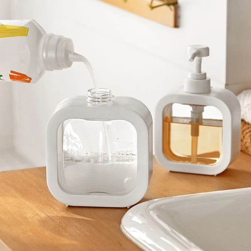 Zeepdispenser – Plastic – Handpomp – Voor badkamer en keuken