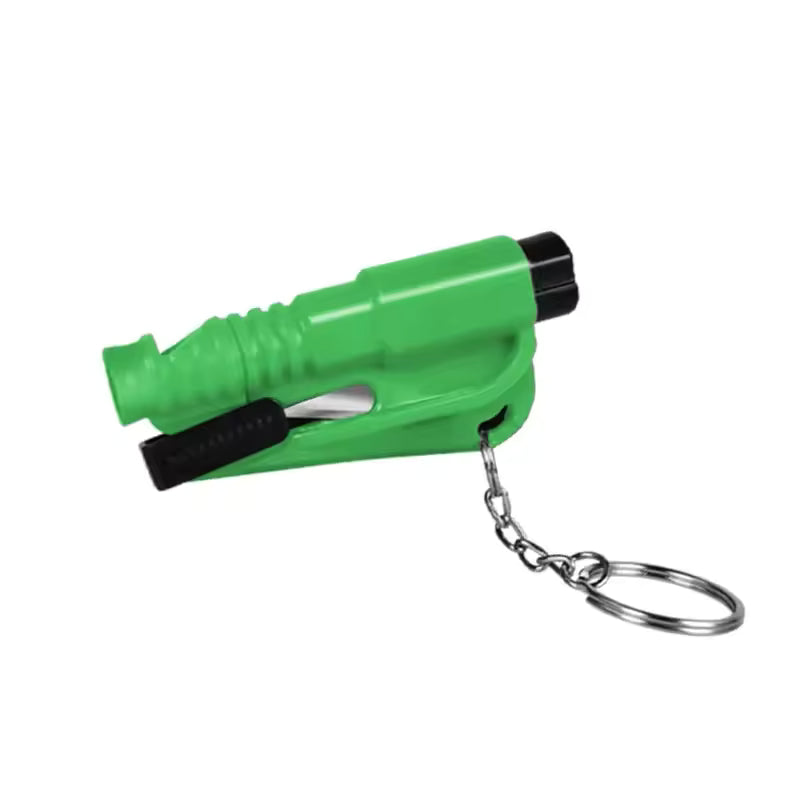 3-in-1 noodhamer sleutelhanger – veiligheidshamer, gordelsnijder, ruitverbreker – voor voertuigen